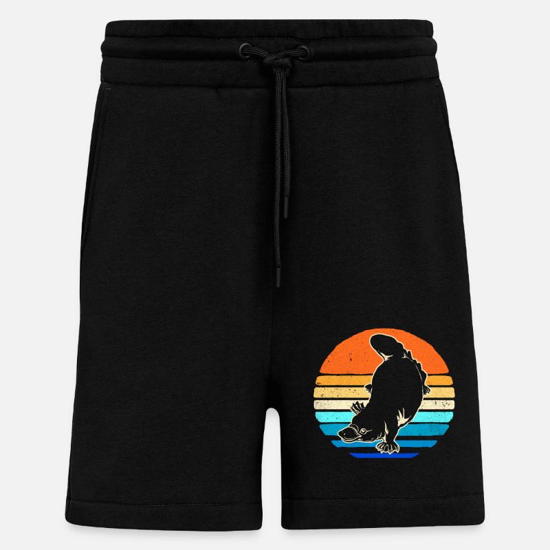 Bec d’abel - Short bio décontracté fabriqué en UE - SOLID BLACK