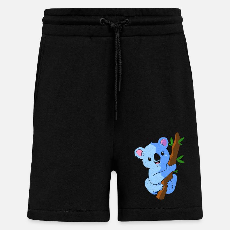 Koala - Short bio décontracté fabriqué en UE - SOLID BLACK
