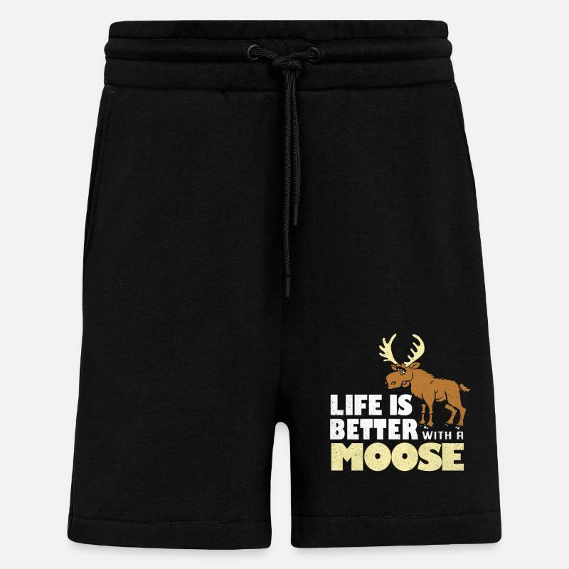 Elch - Shorts - made by SPREAD - SOLID BLACK