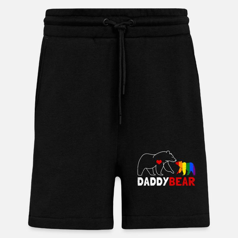 LGBT - Short bio décontracté fabriqué en UE - SOLID BLACK