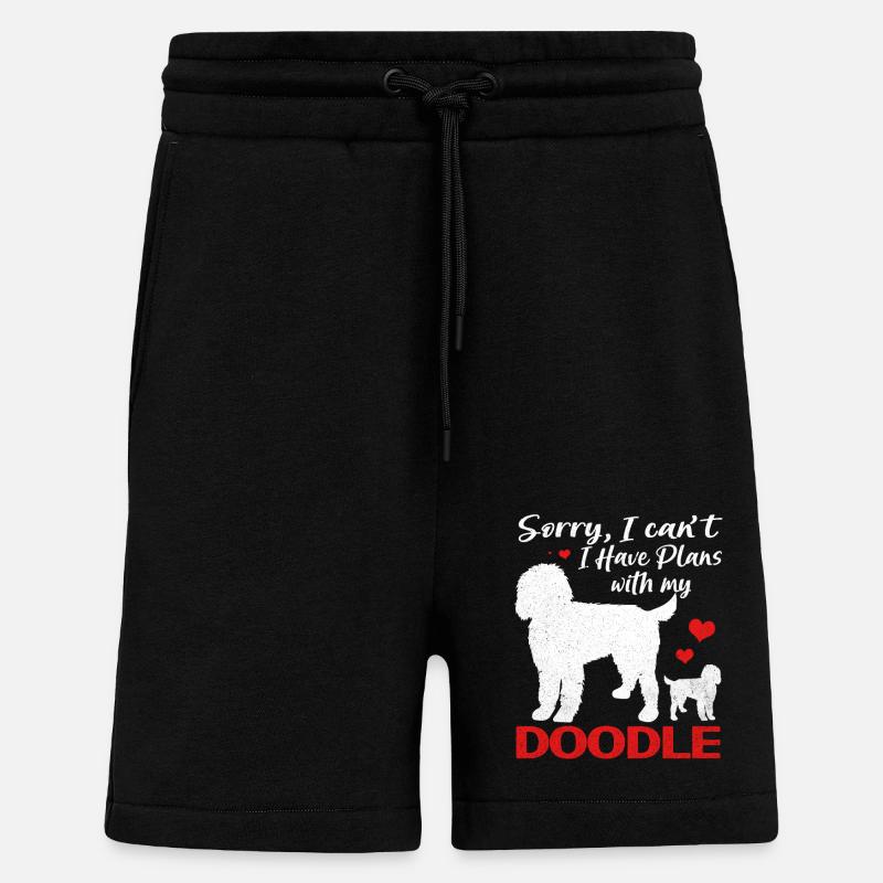 Doodle - Short bio décontracté fabriqué en UE - SOLID BLACK