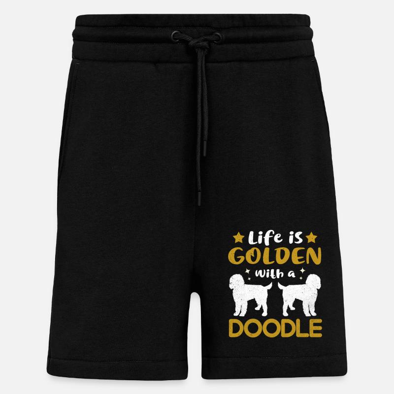Doodle - Short bio décontracté fabriqué en UE - SOLID BLACK