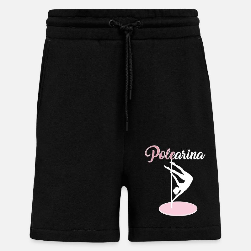 Pole Dance Polerarina - Short bio décontracté fabriqué en UE - SOLID BLACK
