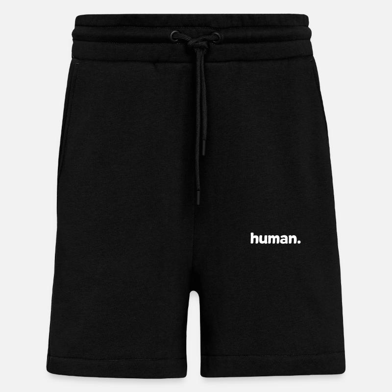 Human Menschlich Mensch - Shorts - made by SPREAD - SOLID BLACK