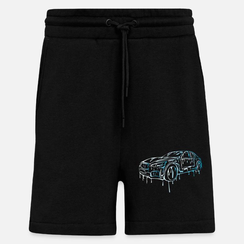 Cooles Auto - Shorts - made by SPREAD - SOLID BLACK