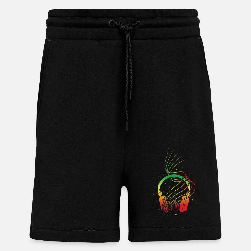 Reggae - Short bio décontracté fabriqué en UE - SOLID BLACK