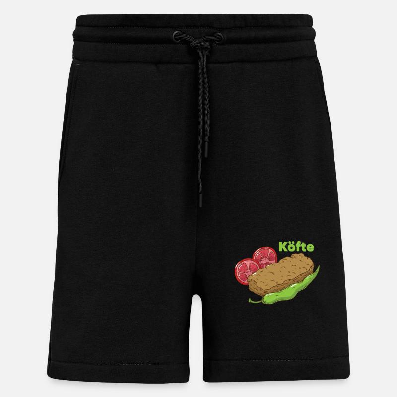 Köfte (türkisches Essen) - Shorts - made by SPREAD - SOLID BLACK