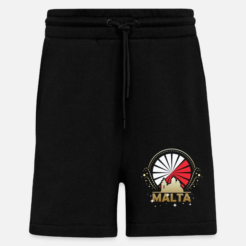 Malta Insel - Shorts - made by SPREAD - SOLID BLACK
