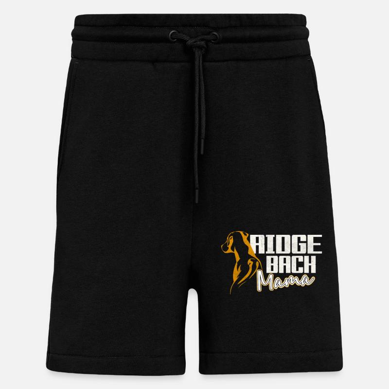 Rhodesian Ridgeback Mama - Short bio décontracté fabriqué en UE - SOLID BLACK