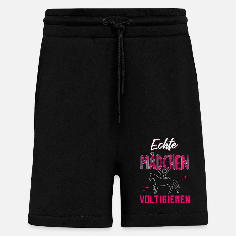 Echte Mädchen Voltigieren - Shorts - made by SPREAD - SOLID BLACK