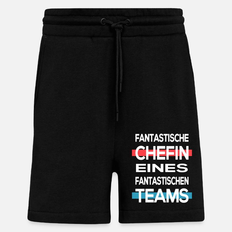 Chefin Vorgesetzte Team - Shorts - made by SPREAD - SOLID BLACK