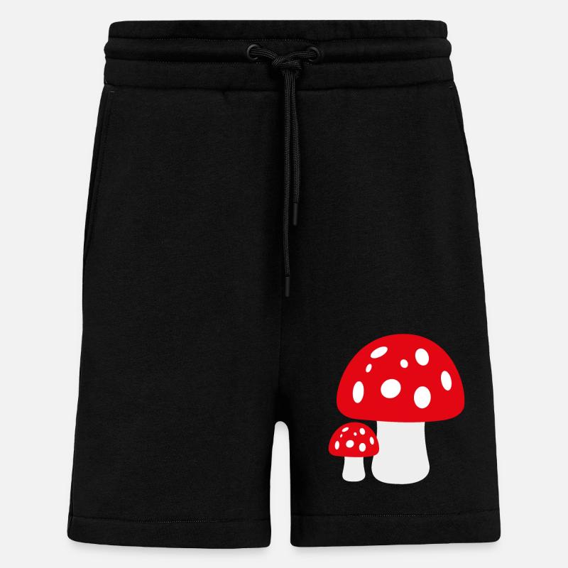 Toadstool - Shorts - made by SPREAD - SOLID BLACK