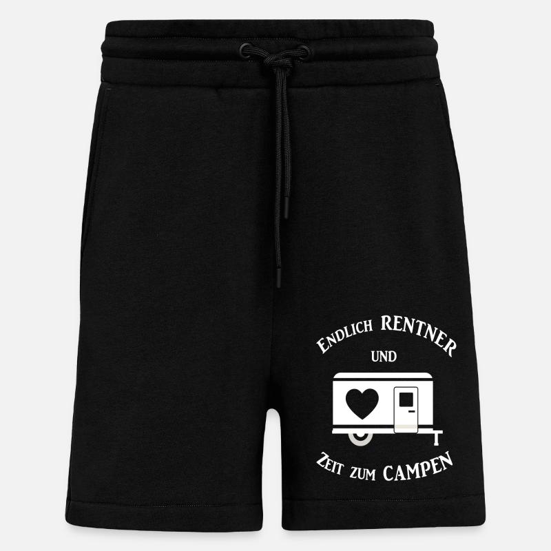 Rentner Camper - Shorts - made by SPREAD - SOLID BLACK