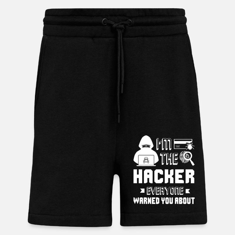Hacker I'm The Hacker - Shorts - made by SPREAD - SOLID BLACK
