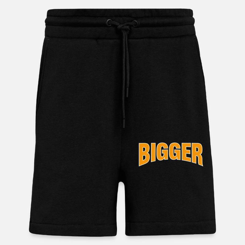 Musculation plus grande - Short bio décontracté fabriqué en UE - SOLID BLACK