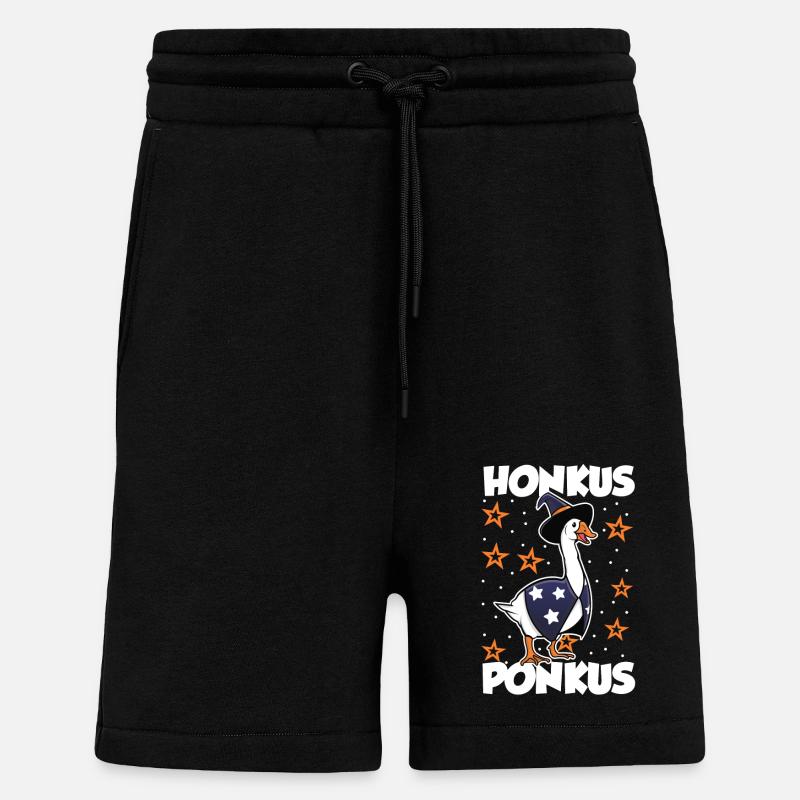 Honk Gans Honkus Ponkus - Shorts - made by SPREAD - SOLID BLACK