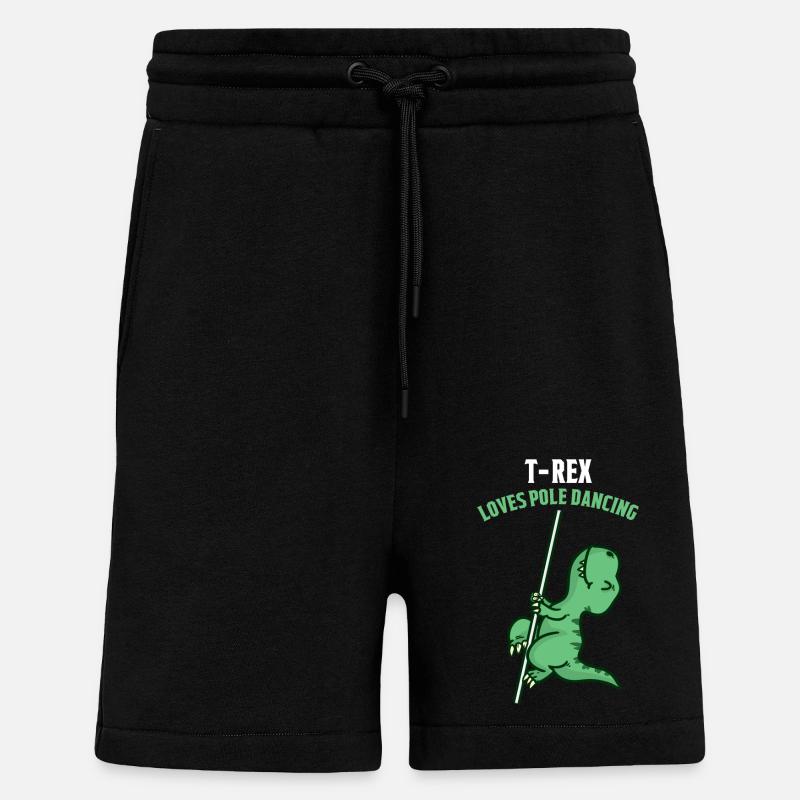 Danse de pole dance - Short bio décontracté fabriqué en UE - SOLID BLACK