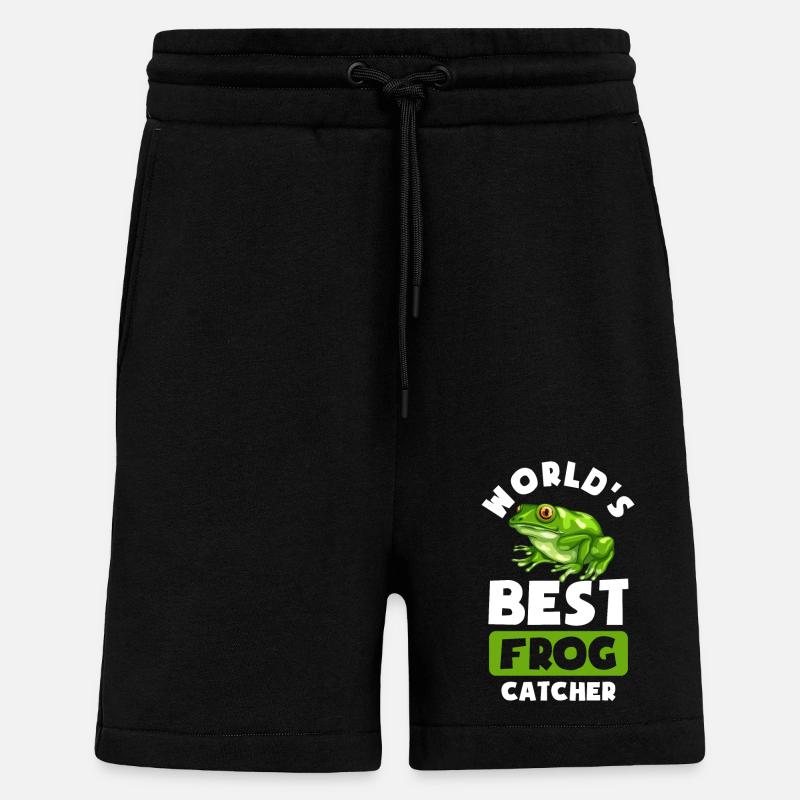 Meilleur attrape-grenouille - Short bio décontracté fabriqué en UE - SOLID BLACK