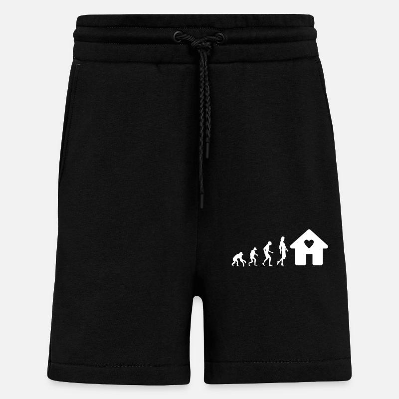 Cadeau constructeur - Short bio décontracté fabriqué en UE - SOLID BLACK