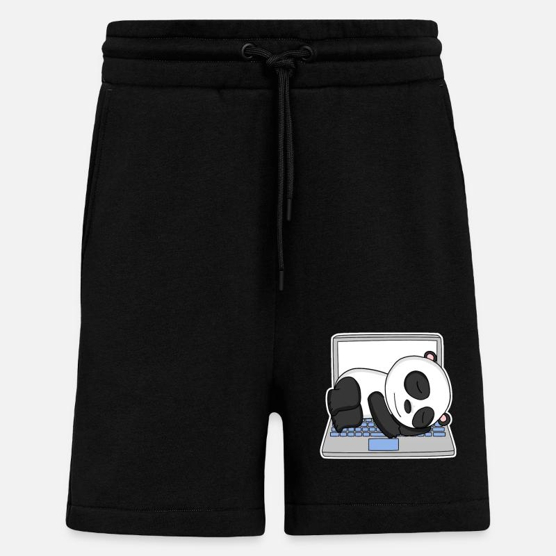 Computer Nerd Programmierer Herren Geschenk - Shorts - made by SPREAD - SOLID BLACK
