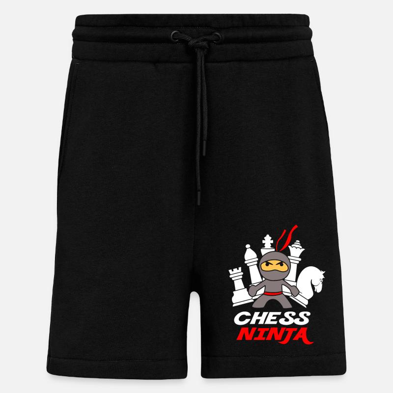 Schach Ninja - Shorts - made by SPREAD - SOLID BLACK