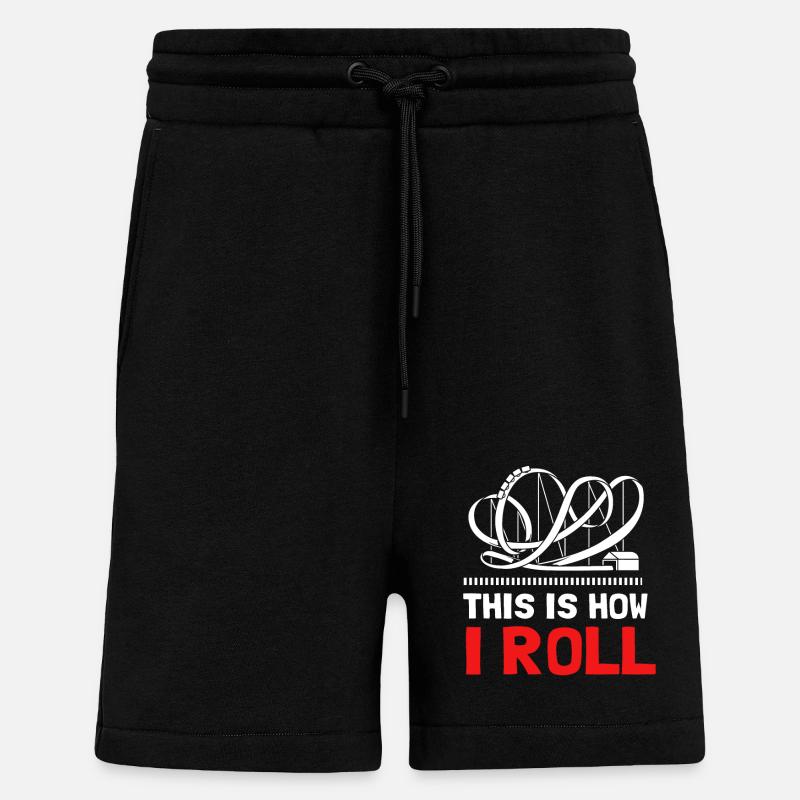 roller coaster - Shorts - made by SPREAD - SOLID BLACK