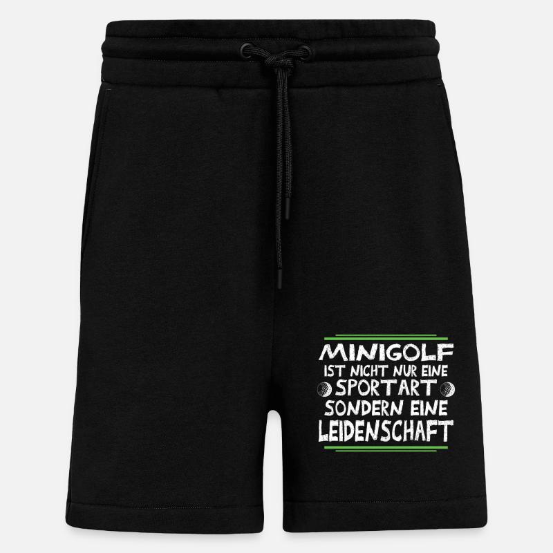 golf - Short bio décontracté fabriqué en UE - SOLID BLACK