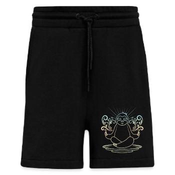 Dovendyr yoga - Organic relaxed shorts made in EU - SOLID BLACK - Foran