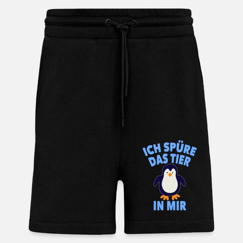 Pinguin lustig - Shorts - made by SPREAD - SOLID BLACK