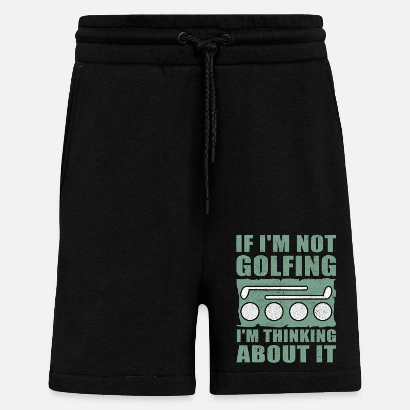 Golf Golfer Golfing Golfer Golf Gift - Shorts - made by SPREAD - SOLID BLACK