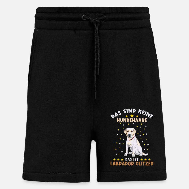 Labrador Glitzer - Shorts - made by SPREAD - SOLID BLACK