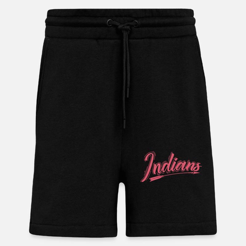 Indianer mit Pfeil Indians - Shorts - made by SPREAD - SOLID BLACK