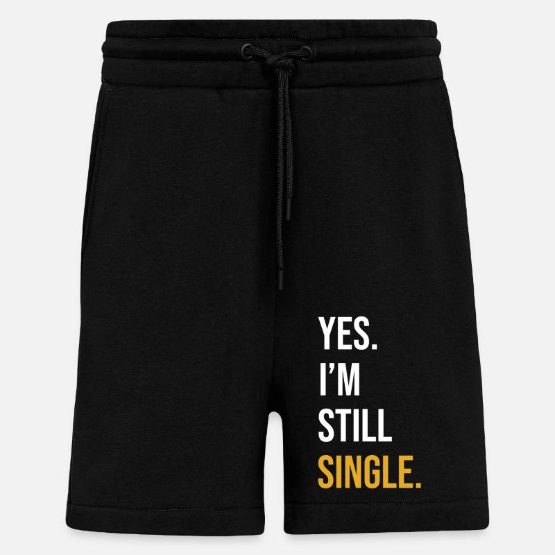 Single Spruch Single Day Geschenk - Shorts - made by SPREAD - SOLID BLACK