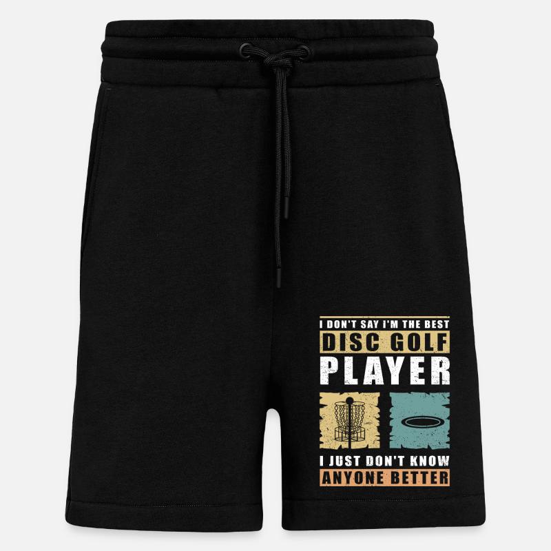 Discgolf Disc Golf Discgolfspieler Geschenk - Shorts - made by SPREAD - SOLID BLACK