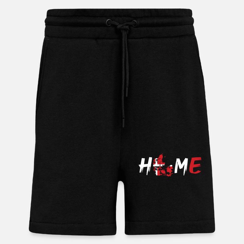 Danemark Home - Short bio décontracté fabriqué en UE - SOLID BLACK