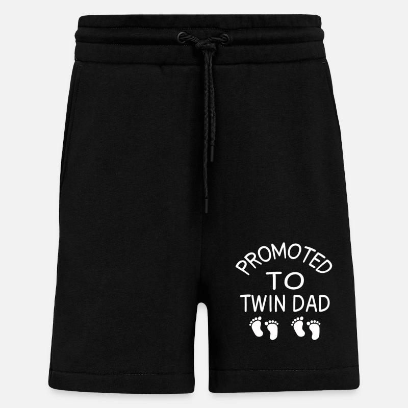 Twin Dad - Shorts - made by SPREAD - SOLID BLACK