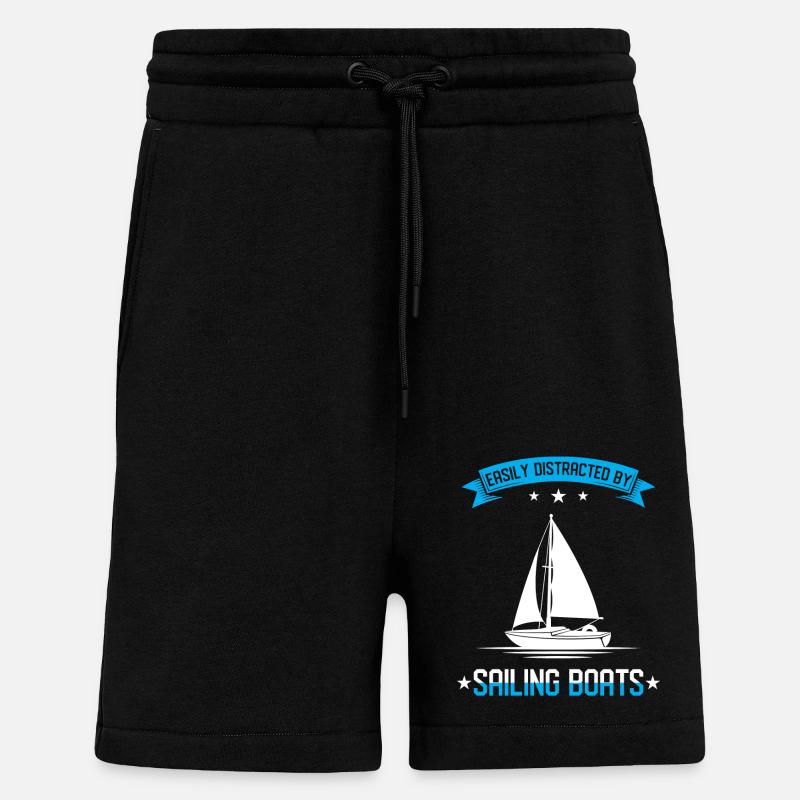 Sailing Sailor Gift - Shorts - made by SPREAD - SOLID BLACK