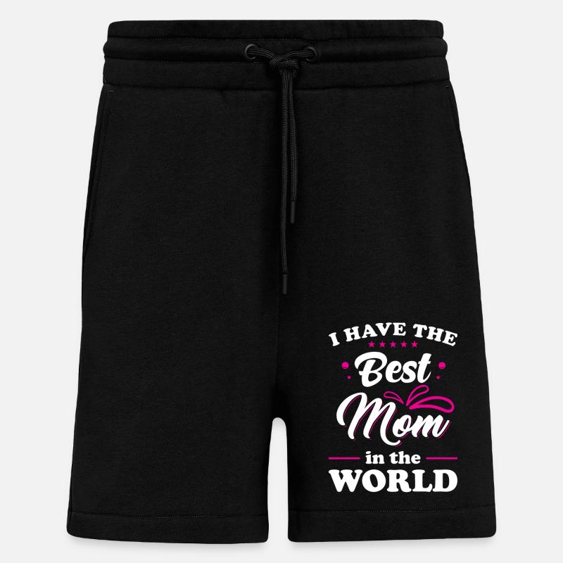 Weltbeste Mama beste Mutter - Shorts - made by SPREAD - SOLID BLACK