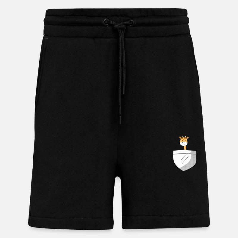Giraffe cute - Shorts - made by SPREAD - SOLID BLACK