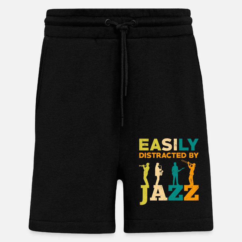 Jazz Musik - Shorts - made by SPREAD - SOLID BLACK