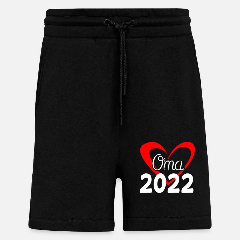 Oma 2022 - Werdende Oma - Shorts - made by SPREAD - SOLID BLACK