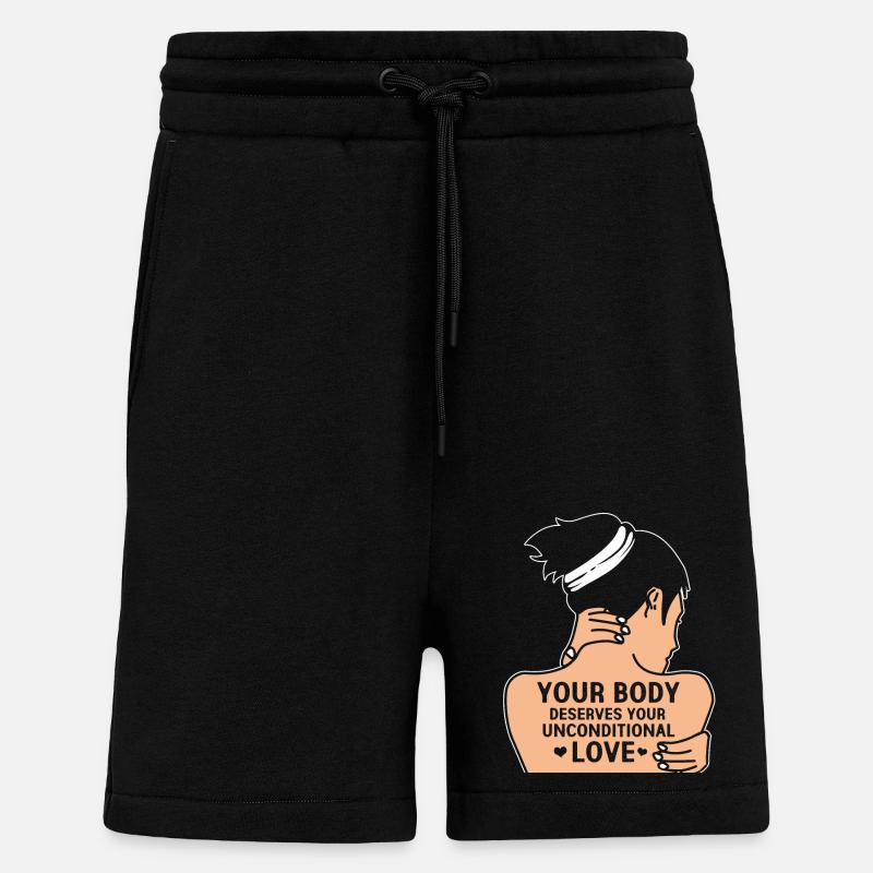Depression Deppressive Psyche Therapy Bipolar - Shorts - made by SPREAD - SOLID BLACK