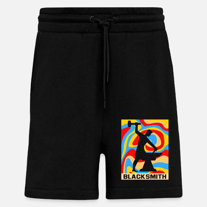 Anvil blacksmithing - Shorts - made by SPREAD - SOLID BLACK