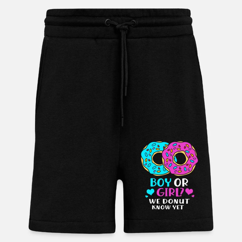 Futures mamans Maman - Short bio décontracté fabriqué en UE - SOLID BLACK