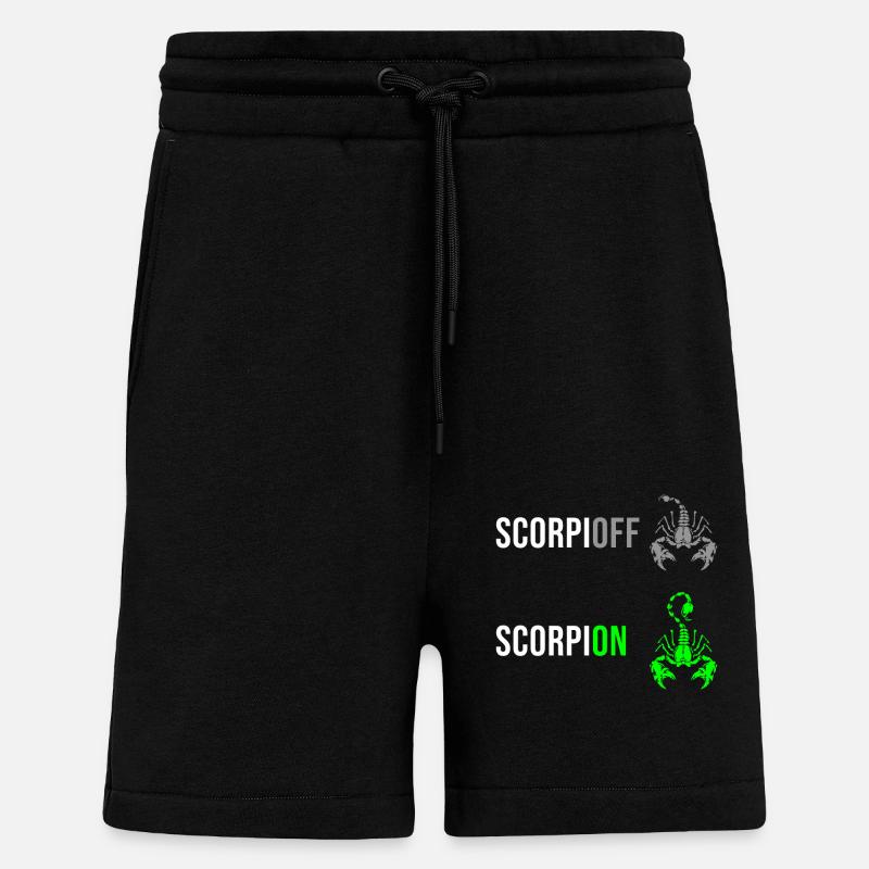 Scorpion drôle - Short bio décontracté fabriqué en UE - SOLID BLACK