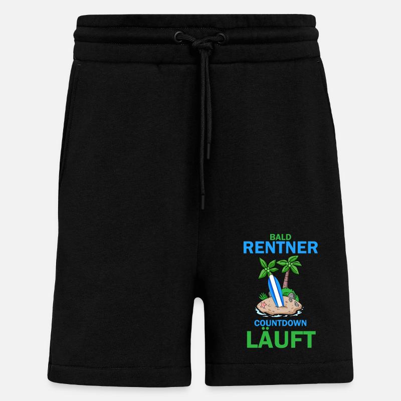 Bald Rentner - Shorts - made by SPREAD - SOLID BLACK