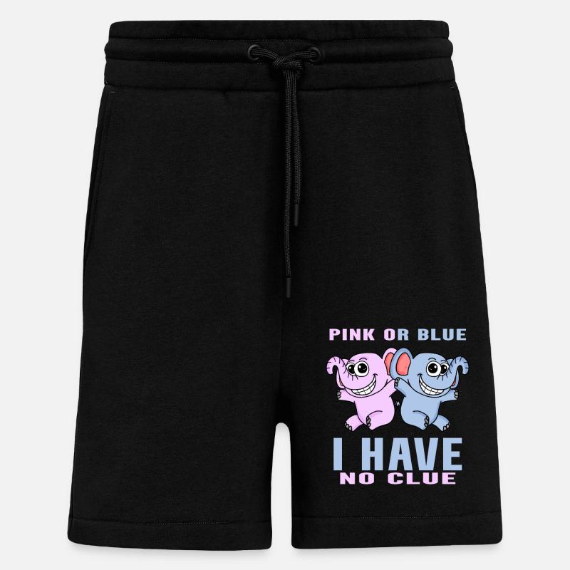 Pink oder Blau - Shorts - made by SPREAD - SOLID BLACK