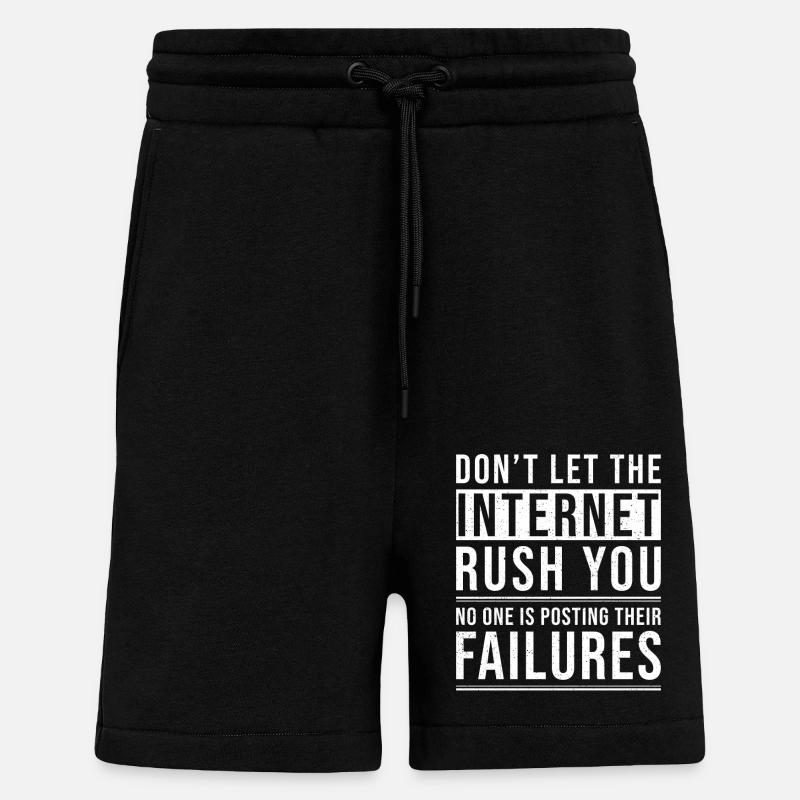 Inspiration Zitat Internet - Shorts - made by SPREAD - SOLID BLACK