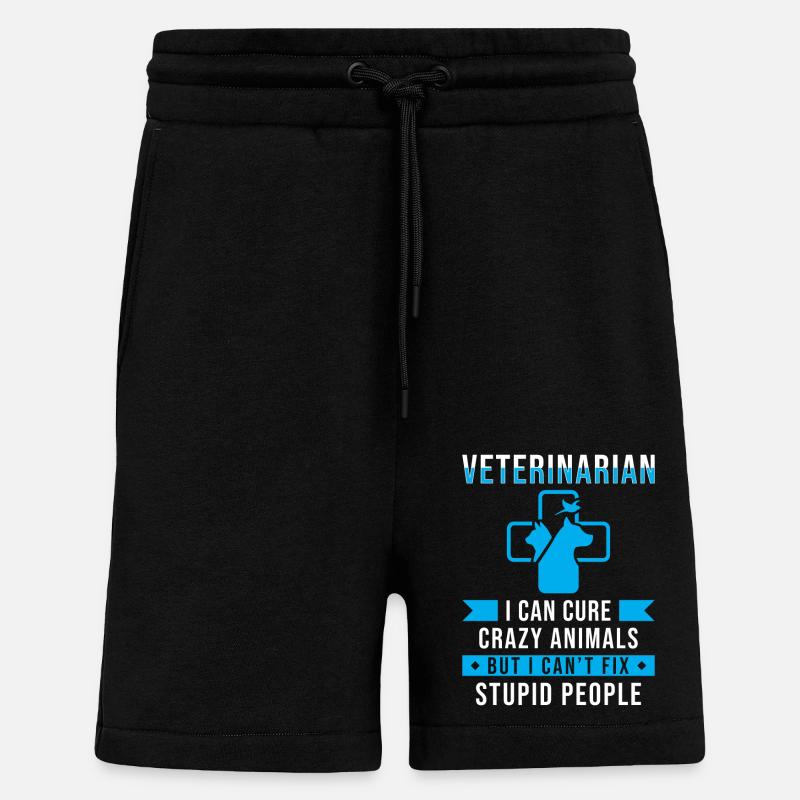 Vet gift saying funny - Shorts - made by SPREAD - SOLID BLACK