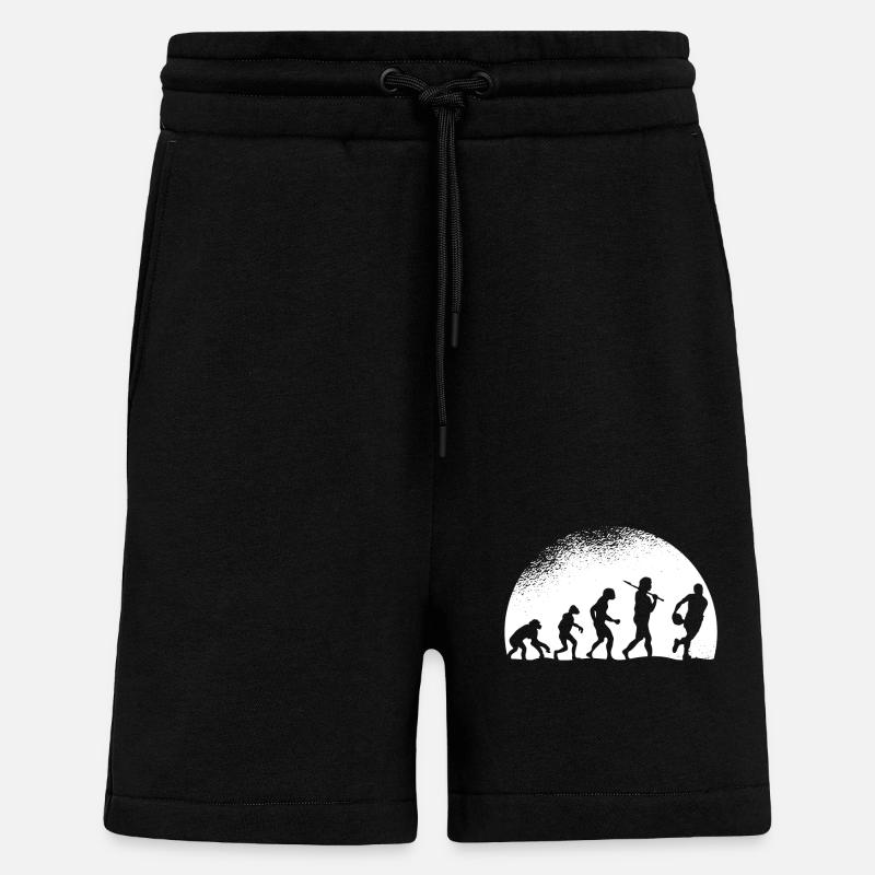 Evolution Rugby - Short bio décontracté fabriqué en UE - SOLID BLACK